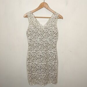 White House Black Market Lace Sheath Dress Mini